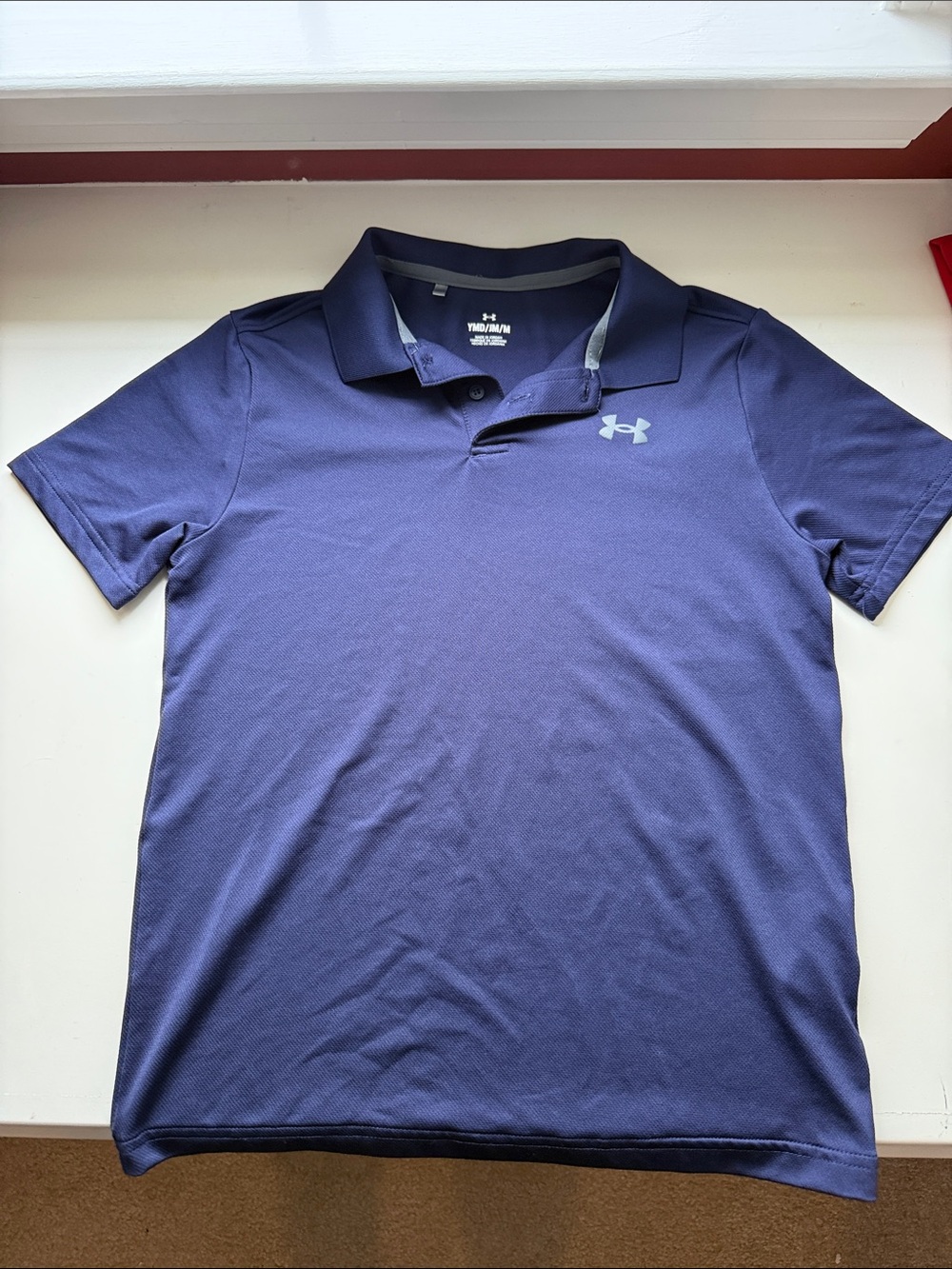 Under Armour boys Navy Polo Performance Shirt